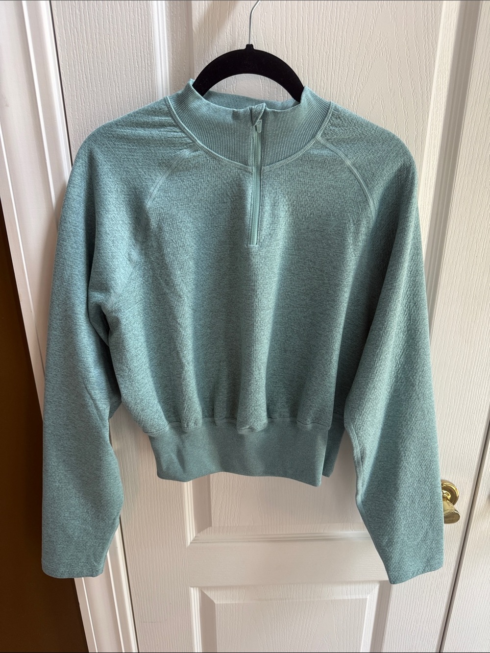Gymshark Mint Green Quarter-Zip Pullover